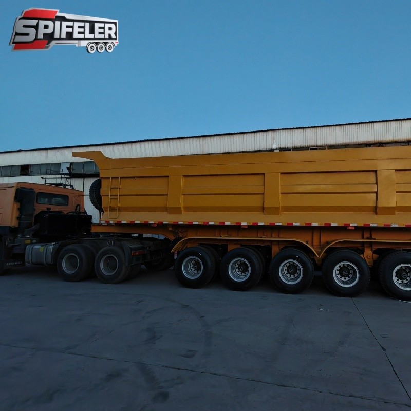 Six Axle Semi Trailer Dump Trailer suppliers