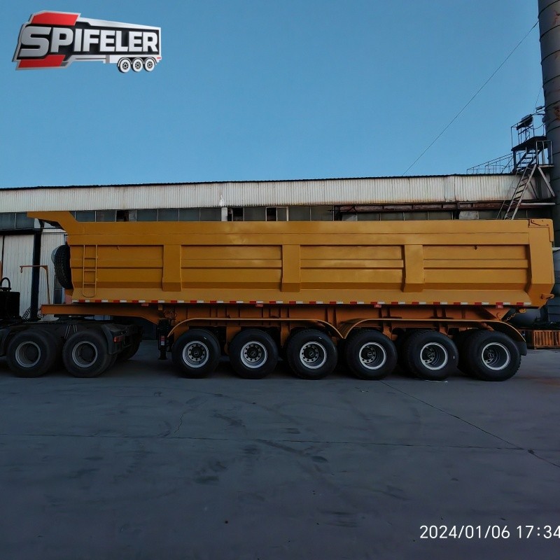 Six Axle Semi Trailer Dump Trailer factory